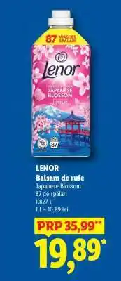 Lidl Lenor Balsam de rufe Ofertă