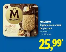 Lidl MAGNUM Înghețată cu aromă de piersică Ofertă