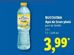 Lidl BUCOVINA Apă de izvor plată Ofertă