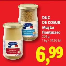 Lidl DUC DE COEUR Muștar franțuzesc Ofertă