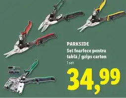 Lidl PARKSIDE Set foarfece pentru tablă / ghips carton Ofertă