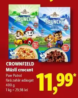 Lidl CROWNFIELD Müesli crocant Ofertă