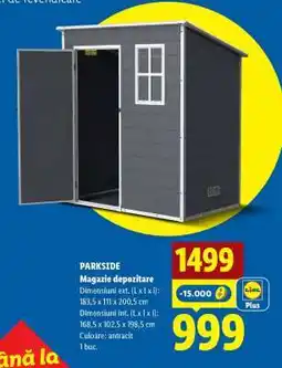 Lidl PARKSIDE Magazie depozitare Ofertă