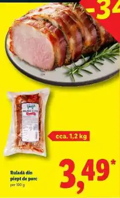 Lidl Ruladă din piept de porc Ofertă