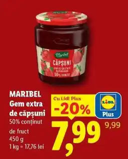 Lidl MARIBEL Gem extra de căpșuni Ofertă
