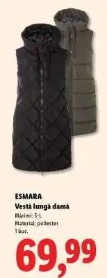 Lidl ESMARA Vestă lungă damă Ofertă