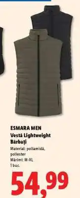 Lidl ESMARA MEN Vestă Lightweight Bărbați Ofertă
