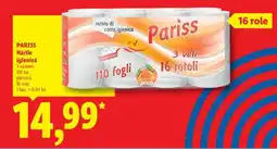 Lidl PARISS Hârtie igienică Ofertă