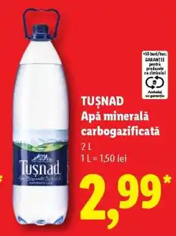 Lidl TUȘNAD Apă minerală carbogazificată Ofertă