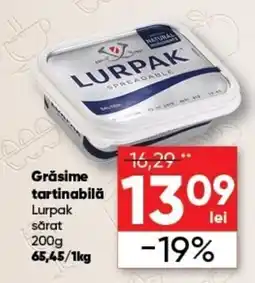 PROFI Lurpak grăsime tartinabilă sărat Ofertă