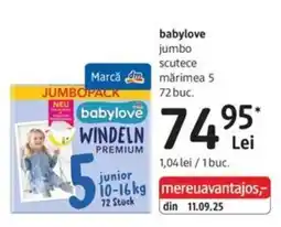 DM babylove scutece mărimea 5 Ofertă