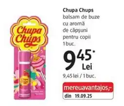 DM Chupa Chups balsam de buze cu aromă de căpșuni pentru copii Ofertă