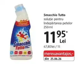 DM Smacchio Tutto soluţie pentru îndepărtarea petelor Ofertă