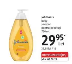 DM johnson's baby șampon pentru bebeluși Ofertă