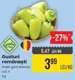 Mega Image Grădina Mega Gusturi românești Ardei gras Bianca Ofertă