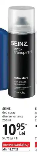 DM Seinz deo spray Ofertă