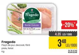Mega Image Fragedo piept de pui, dezosat, fără piele, feliat Ofertă