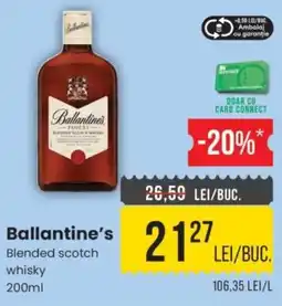 Mega Image Ballantine's blended scotch whisky Ofertă