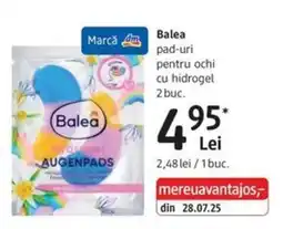 DM Balea pad-uri pentru ochi cu hidrogel Ofertă