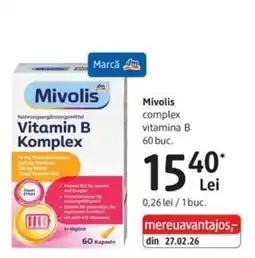 DM Mivolis vitamin b complex Ofertă