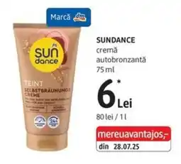 DM Sundance cremă autobronzantă Ofertă
