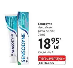 DM Sensodyne deep clean pastă de dinți Ofertă