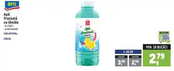 Aro Apă fructată cu lămâie
