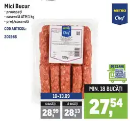 Metro Metro Chef Mici Bucur Ofertă