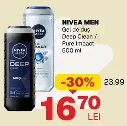 Annabella Nivea men gel de duș deep clean / pure impact Ofertă