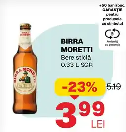 Annabella Birra Moretti Bere sticlă Ofertă