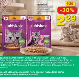 Annabella whiskas hrană pentru pisici cu pui în aspic / junior cu pui în aspic Ofertă