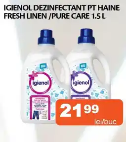 Unicarm Igienol dezinfectant pt haine fresh linen / pure care Ofertă