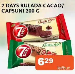 Unicarm 7 days rulada cacao capsuni Ofertă
