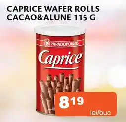 Unicarm Caprice wafer rolls cacao&alune Ofertă