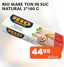 Unicarm Rio mare ton in suc natural Ofertă