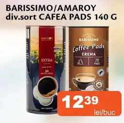 Unicarm Barissimo/amaroy cafea pads Ofertă