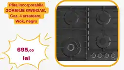 Altex Gorenje plita incorporabila GW642AB Ofertă