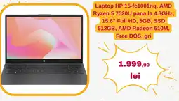 Altex HP laptop 15-fc1001nq Ofertă