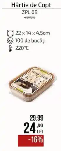 Carrefour Hârtie de Copt ZPL 08 Ofertă