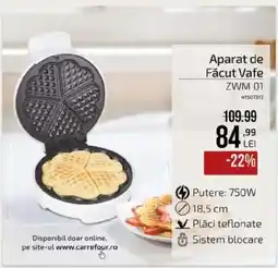Carrefour Carrefour aparat de făcut vafe Ofertă
