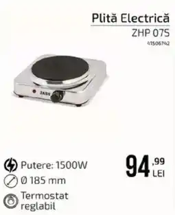 Carrefour Zass plită electrică Ofertă