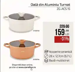Carrefour Zass oală din aluminiu turnat Ofertă