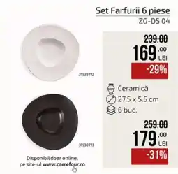 Carrefour Carrefour set farfurii 6 piese Ofertă