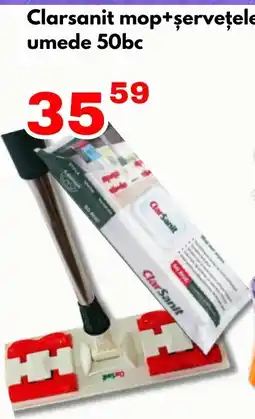 Global Clarsanit mop+șervețele umede 50bc Ofertă
