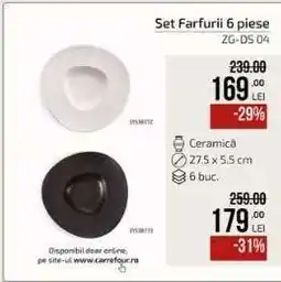 Carrefour Set Farfurii 6 piese ZG-DS 04 Ofertă