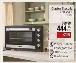 Carrefour Cuptor Electric ZEO 45 CR Ofertă