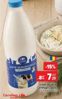 Carrefour Market Lapte de vacă, Carrefour Classic Ofertă
