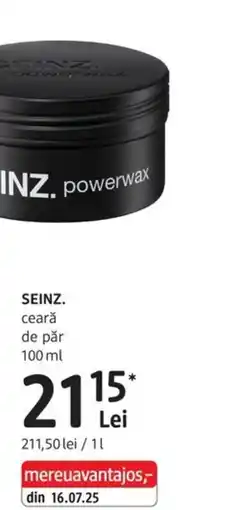 DM Seinz powerwax Ofertă
