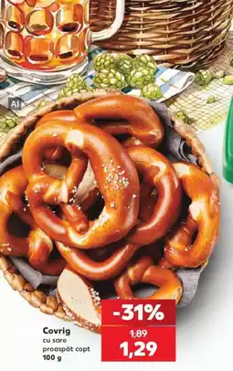 Kaufland Covrig cu sare proaspat copt Ofertă