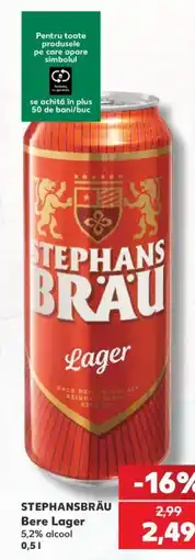 Kaufland Stephansbräu Bere Lager Ofertă